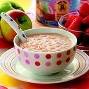 Apple and Strawberry Brown Rice Cereal