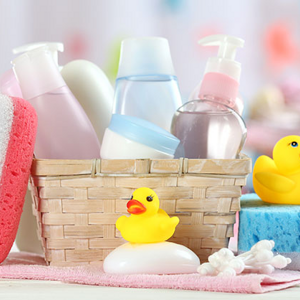 Bathing baby & toilet training