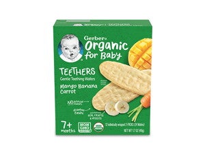 Gerber Organic Teethers Mango Banana Carrot Gerber Organic Teethers Mango Banana Carrot