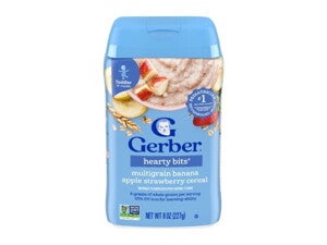 GERBER Hearty Bits MultiGrain Banana Apple Strawberry Cereal