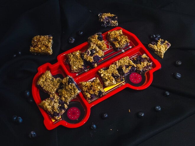 Baked porridge bars Baked porridge bars